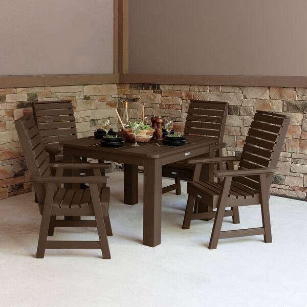 Weatherly 5-piece Outdoor Dining Set - 42" x 42" Table, Dining-height
